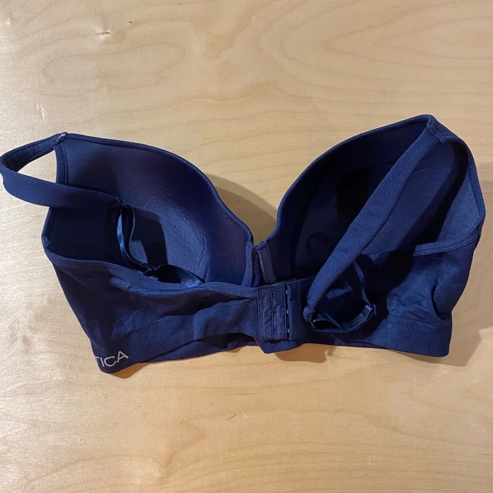 Nautica Women's Deep Blue Underwire Bra 42 D (OO)